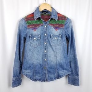 Embroidered Button Down S